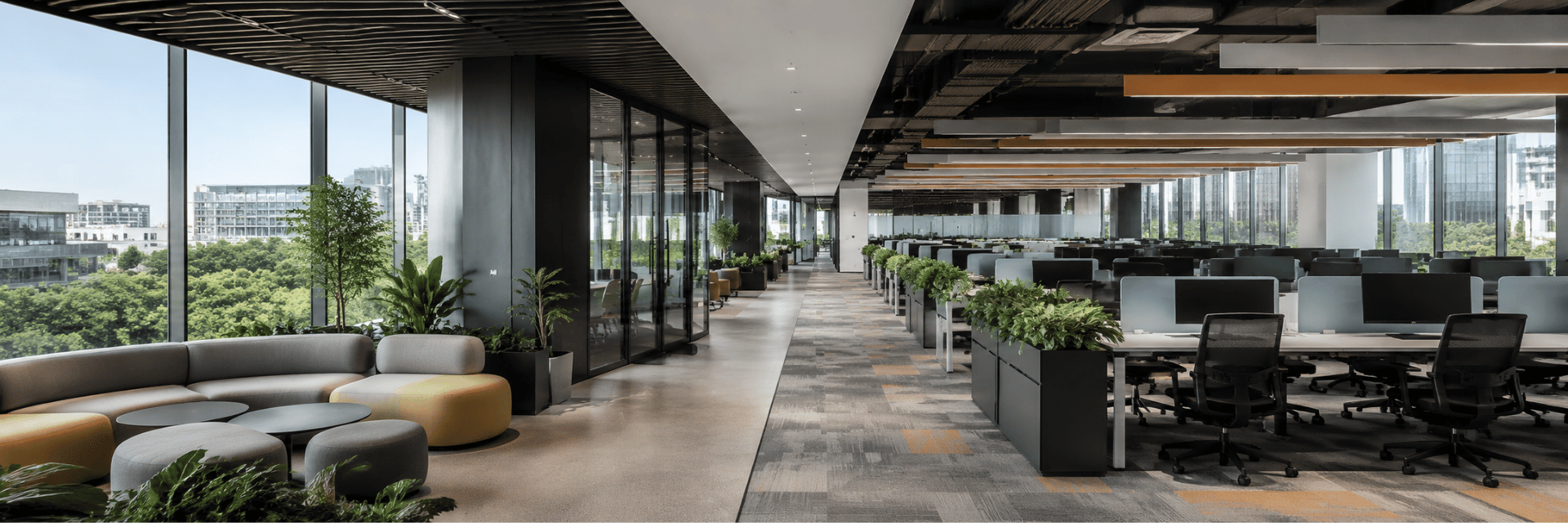 Premium open workspace at Unispace Kadubeesanahalli