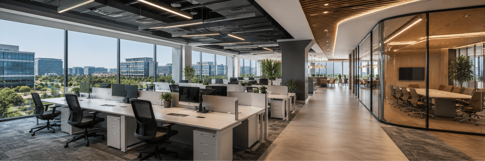 Conference and boardroom at Unispace EPIP Zone