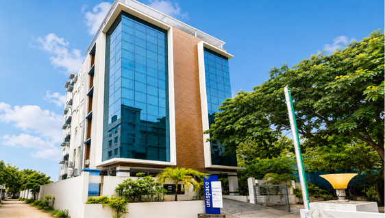 Premium open workspace at Unispace HITECH City