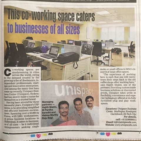 Times of India-UnispaceBC-Co-working space