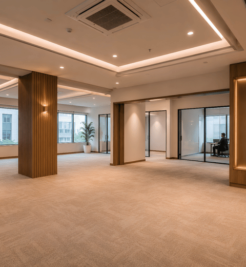 Warm Shell Office Spaces for Lease