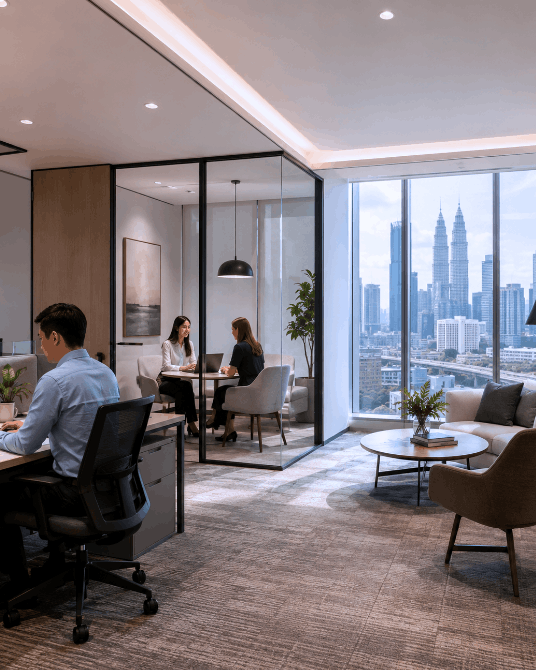 Flexible Options of Office for Rental in KL Sentral