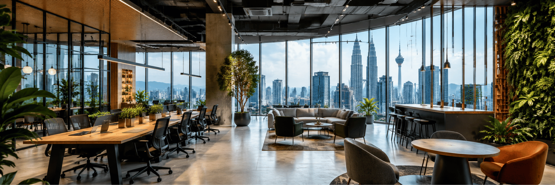 Premium coworking office space in Bengaluru by Unispace